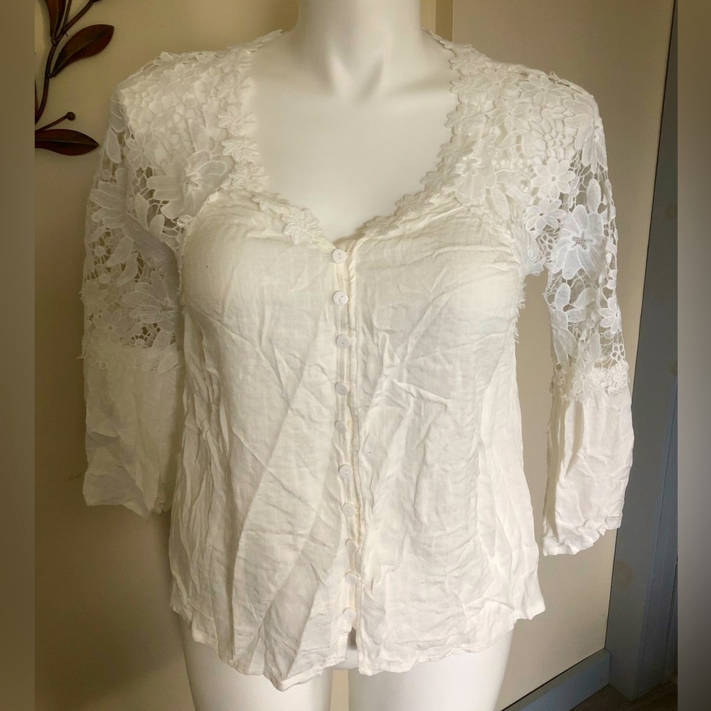 While Lace Top - image 1